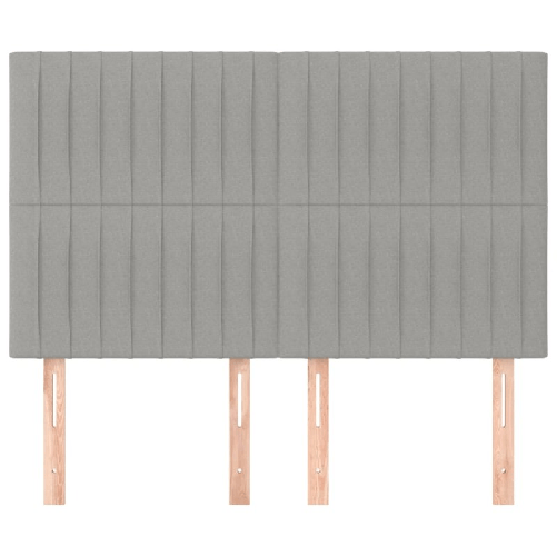 Testiere-4-pz-Grigio-Chiaro-72x5x78-88-cm-in-Tessuto