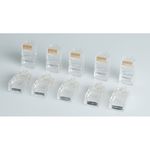 Roline-Connettore-Modulare-Utp-Cat5E-Classe-D-8P8C-Montaggio-Su-Cavo-Rj45-Grigio