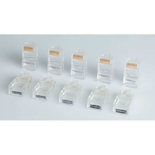 Roline-Connettore-Modulare-Utp-Cat5E-Classe-D-8P8C-Montaggio-Su-Cavo-Rj45-Grigio