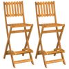 vidaXL-Sedie-da-Bar-Pieghevoli-2-pz-in-Legno-Massello-di-Acacia