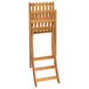 vidaXL-Sedie-da-Bar-Pieghevoli-2-pz-in-Legno-Massello-di-Acacia