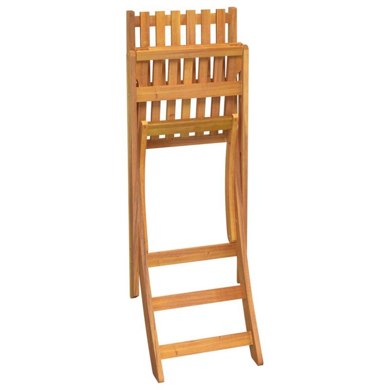 vidaXL-Sedie-da-Bar-Pieghevoli-2-pz-in-Legno-Massello-di-Acacia