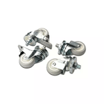 Digitus set 4 ruote (due bloccabili) per armadi rack linea eco per carico fino a 250 kg.