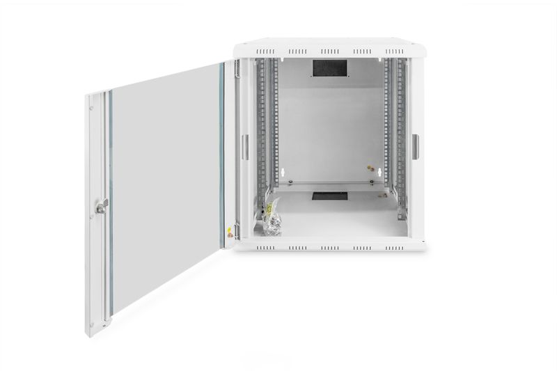 Digitus-Armadio-12-Unita--Da-Muro-Linea-Soho--A-600-X---L-600-X--P-470-Mm.-Colore-Grigio-Chiaro--Dn-19-12-U-