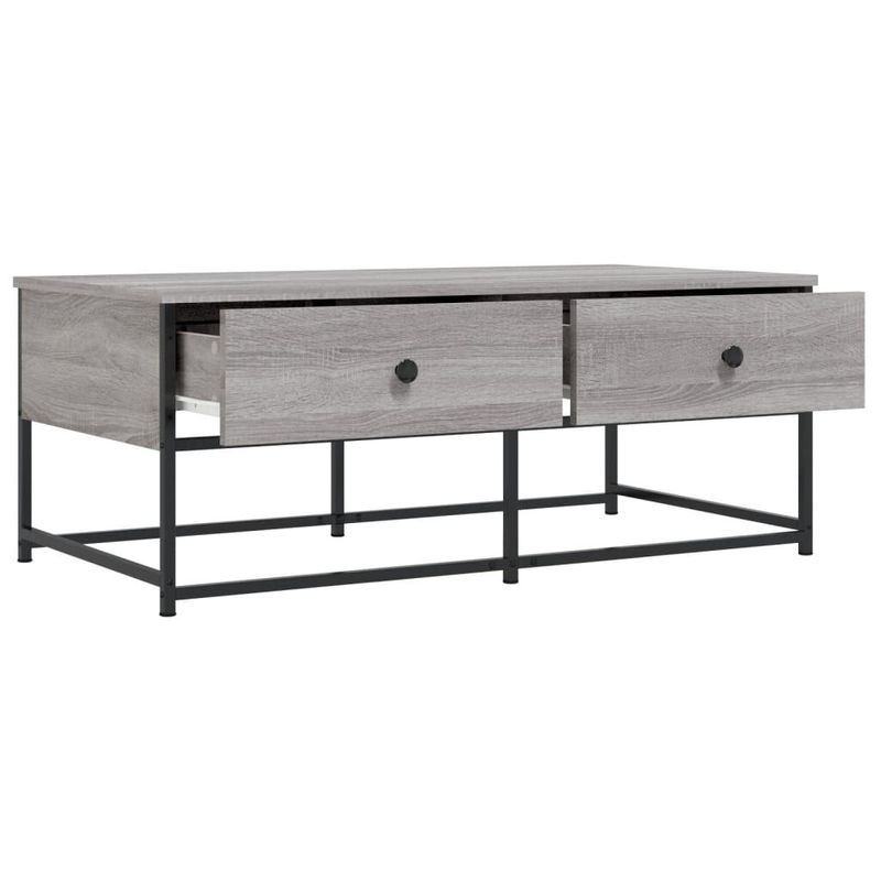 vidaXL-Tavolino-da-Salotto-Grigio-Sonoma-100x51x40cm-Legno-Multistrato