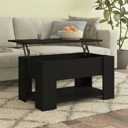 Tavolino-da-Salotto-Nero-79x49x41-cm-in-Legno-Multistrato