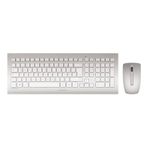 CHERRY DW 8000 tastiera Mouse incluso Universale RF Wireless QWERTY Inglese US Argento, Bianco