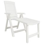 vidaXL-Lettino-Prendisole-Bianco-in-Plastica