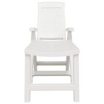 vidaXL-Lettino-Prendisole-Bianco-in-Plastica