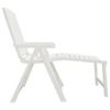 vidaXL-Lettino-Prendisole-Bianco-in-Plastica