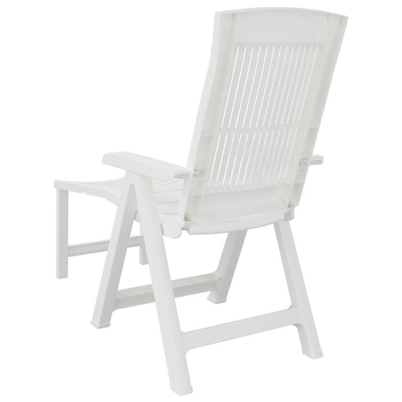 vidaXL-Lettino-Prendisole-Bianco-in-Plastica