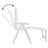 vidaXL-Lettino-Prendisole-Bianco-in-Plastica