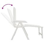vidaXL-Lettino-Prendisole-Bianco-in-Plastica