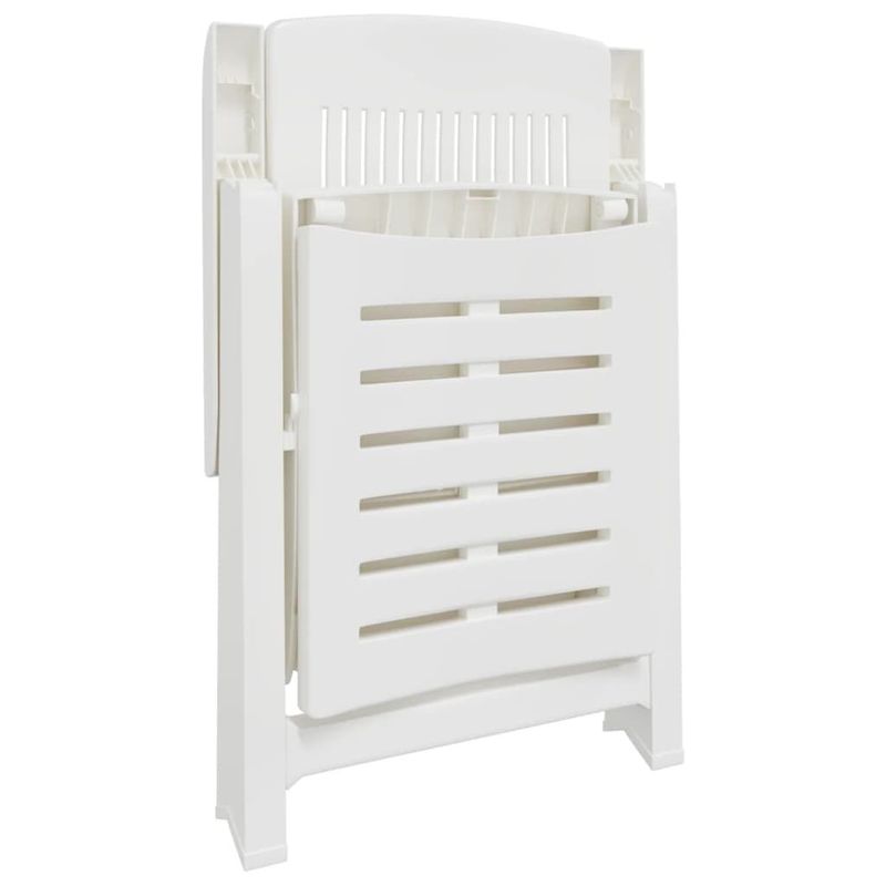 vidaXL-Lettino-Prendisole-Bianco-in-Plastica