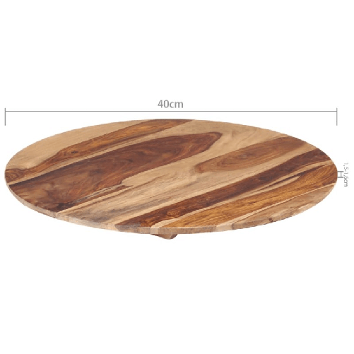vidaXL-Piano-Tavolo-Legno-Massello-di-Sheesham-Rotondo-15-16-mm-40-cm