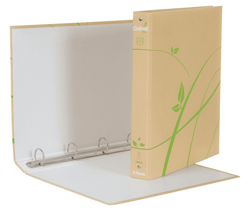 ESSELTE-Raccoglitore-a-4-anelli-D30-avana-f.to-22-x-30-cm-Oxford-Green-Esselte