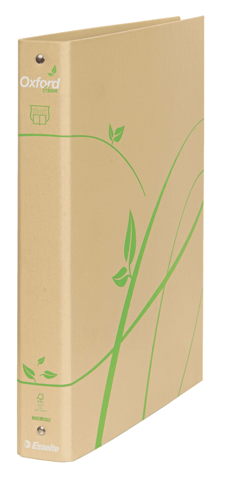 ESSELTE-Raccoglitore-a-4-anelli-D30-avana-f.to-22-x-30-cm-Oxford-Green-Esselte