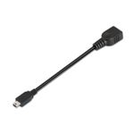 AISENS A101-0033 Cavo USB 0,15 m USB 2.0 Mini-USB B USB A Nero