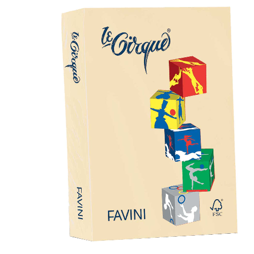 Cartotecnica Favini FAVINI Carta LECIRQUE A4 80gr 500fg camoscio pastello 105 FAVINI