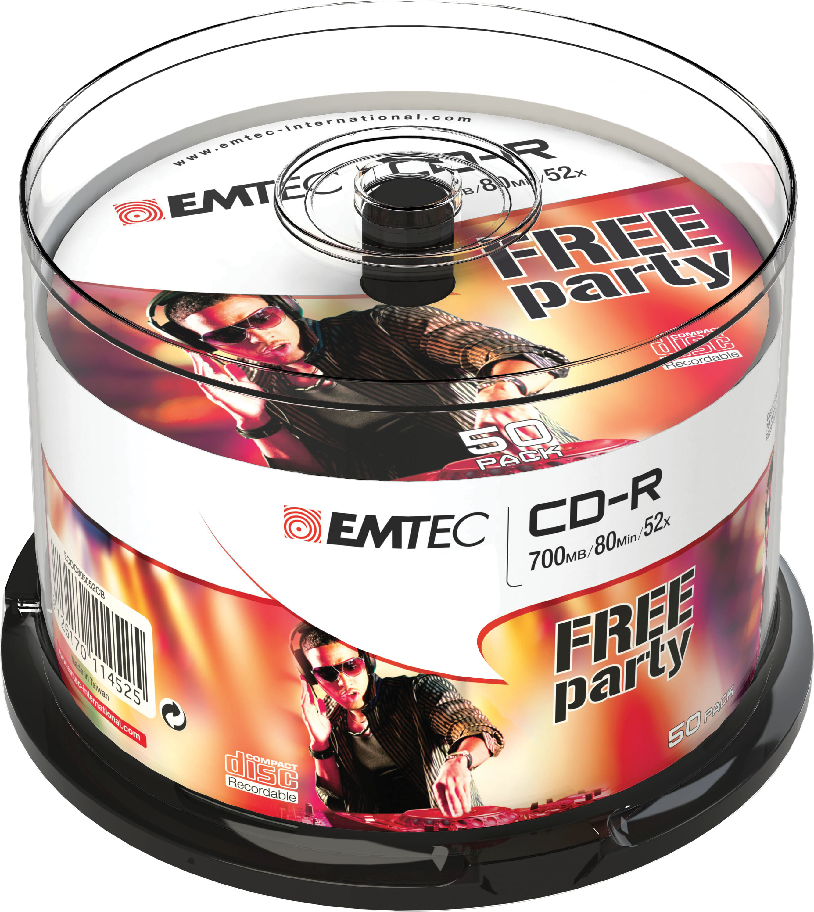 Emtec ECOC805052CB CD vergine CD-R 700 MB 52x 50 pz