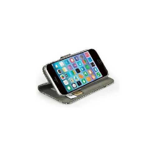 Celly-PDPAGEIPH6PK-custodia-per-cellulare-Custodia-a-libro-Grigio-Rosa