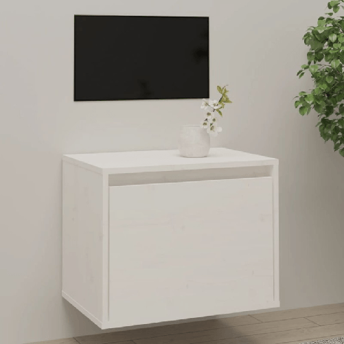 Pensile-Bianco-45x30x35-cm-in-Legno-Massello-di-Pino