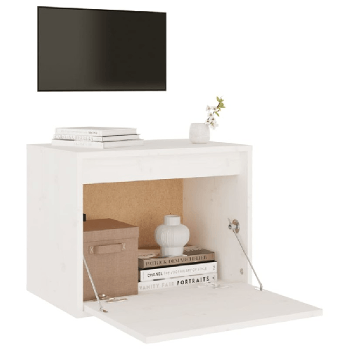 Pensile-Bianco-45x30x35-cm-in-Legno-Massello-di-Pino
