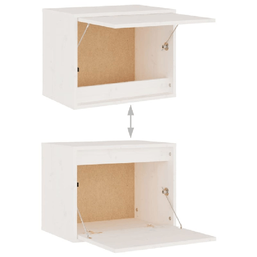 Pensile-Bianco-45x30x35-cm-in-Legno-Massello-di-Pino