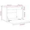 Pensile-Bianco-45x30x35-cm-in-Legno-Massello-di-Pino