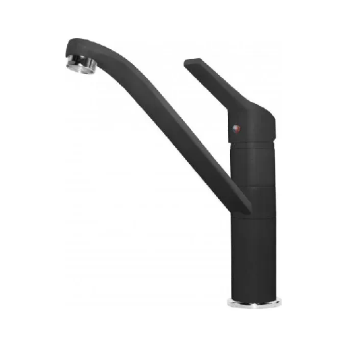 Elleci Teseo MGKTES40 Miscelatore monocomando con canna girevole Granitek Nero