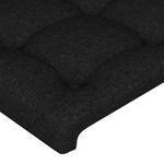 vidaXL-Testiera-a-LED-Nera-80x5x118-128-cm-in-Tessuto