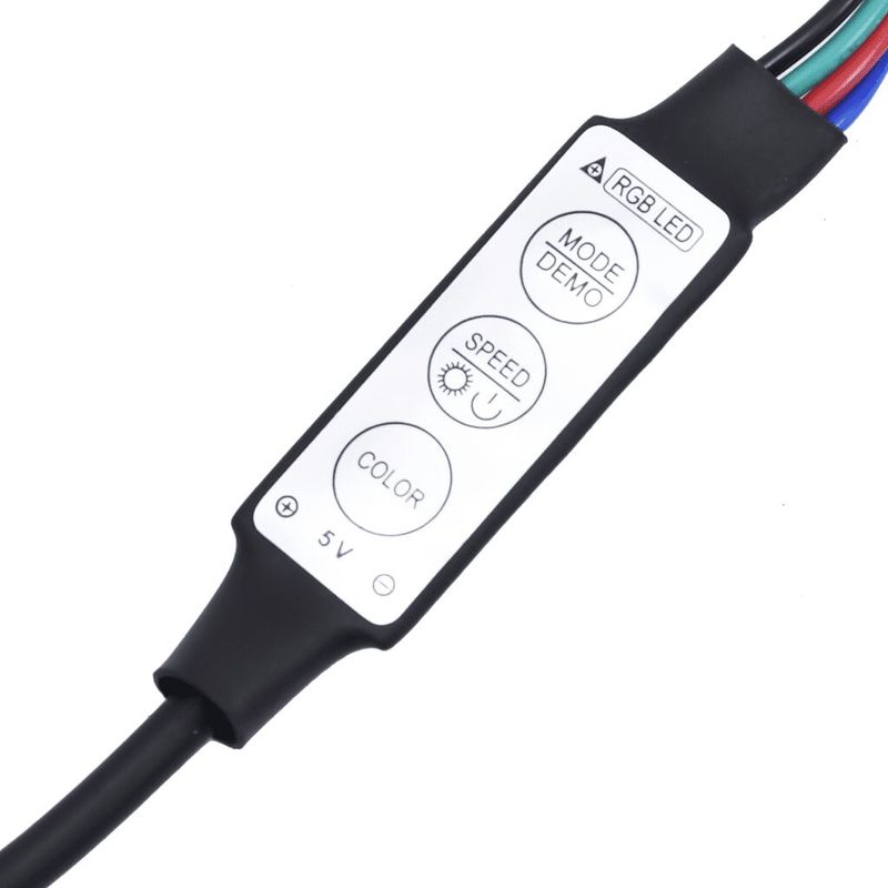 vidaXL-Testiera-a-LED-Nera-80x5x118-128-cm-in-Tessuto