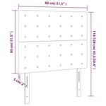 vidaXL-Testiera-a-LED-Nera-80x5x118-128-cm-in-Tessuto