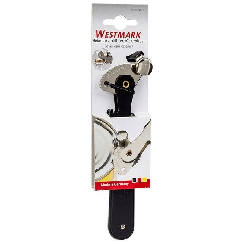 Westmark-Columbus-Apriscatole-meccanico-Nero-Acciaio-spazzolato