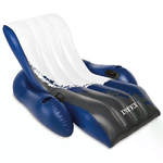 Intex 58868EU galleggiante da piscina e da spiaggia Nero, Blu, Bianco Sedia a sdraio galleggiante