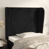 Testiera-ad-Orecchio-Nera-83-x-23-x-78-88-cm-in-Velluto