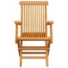 vidaXL-Sedie-da-Giardino-con-Cuscini-Neri-4-pz-Massello-di-Teak