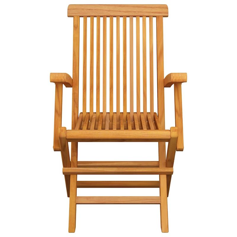 vidaXL-Sedie-da-Giardino-con-Cuscini-Neri-4-pz-Massello-di-Teak