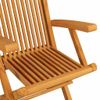 vidaXL-Sedie-da-Giardino-con-Cuscini-Neri-4-pz-Massello-di-Teak