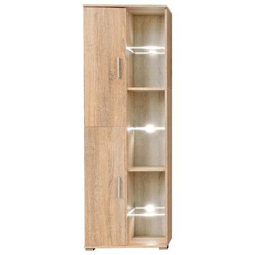 Parete-Attrezzata-Porta-TV-con-Luci-LED-Rovere-Sonoma