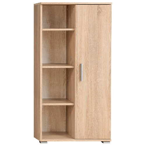 Parete-Attrezzata-Porta-TV-con-Luci-LED-Rovere-Sonoma