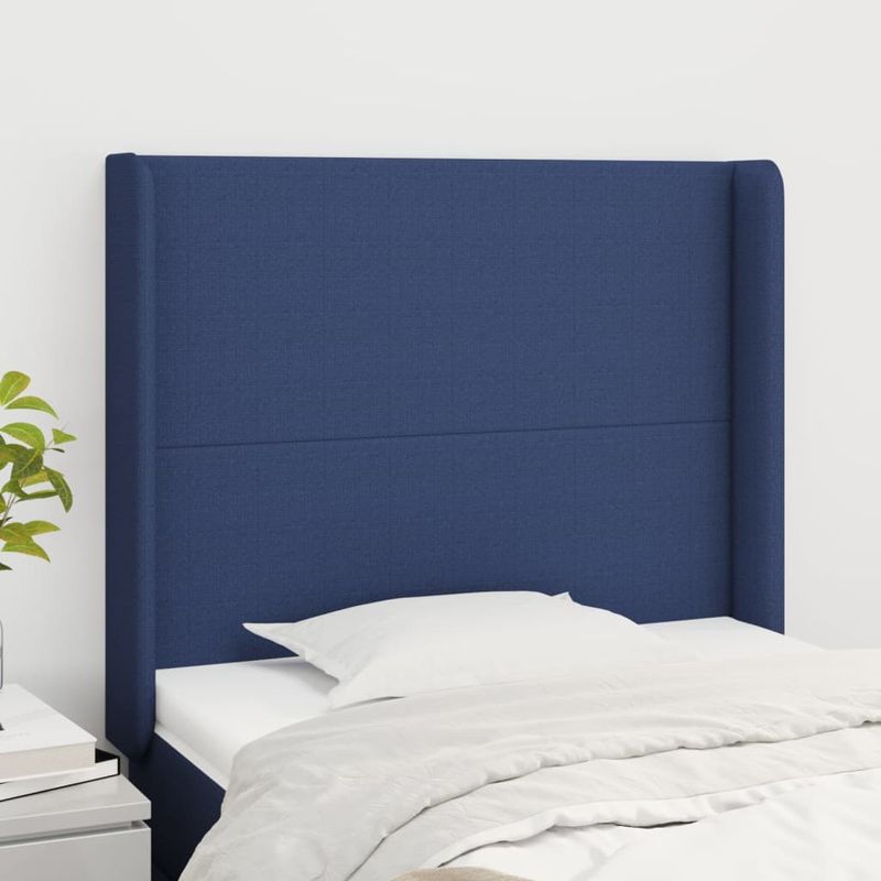Testiera-ad-Orecchio-Blu-93x16x118-128-cm-in-Tessuto