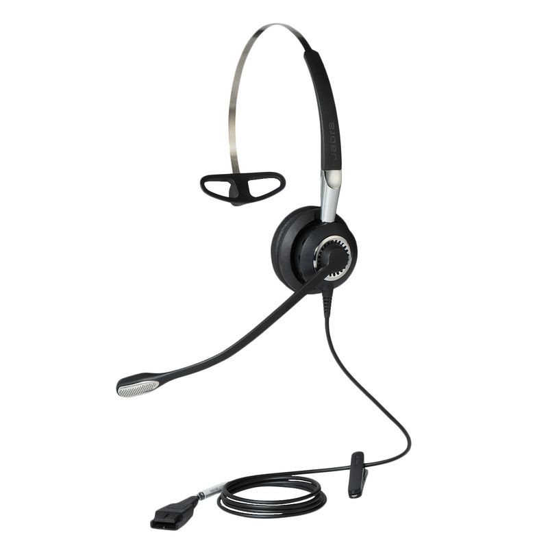 Jabra-Biz-2400-II-QD-Mono-NC-3-in-1-Wideband-Balanced-Auricolare-Cablato-Passanuca-A-clip-A-Padiglione-Ufficio-Nero-A