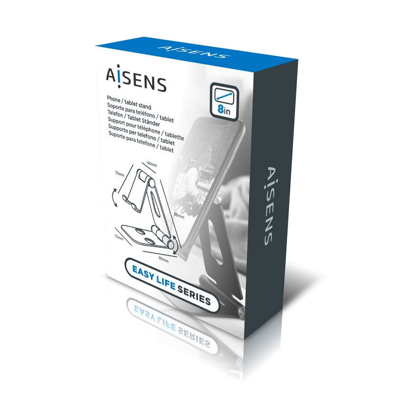 AISENS-MS2PM-086-supporto-per-personal-communication-Supporto-passivo-Telefono-cellulare-smartphone-Tablet-UMPC-Argento