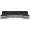 vidaXL-Set-Divani-da-Giardino-7pz-con-Cuscini-Grigio-Massello-di-Pino