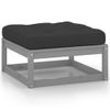 vidaXL-Set-Divani-da-Giardino-7pz-con-Cuscini-Grigio-Massello-di-Pino