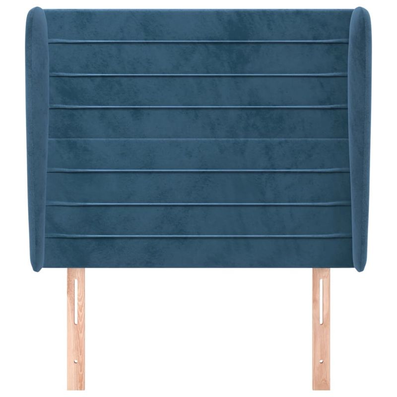 Testiera-ad-Orecchio-Blu-Scuro-83x23x78-88-cm-in-Velluto
