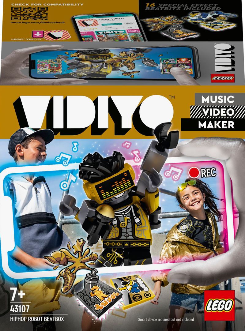 LEGO-VIDIYO-HipHop-Robot-BeatBox-Creatore-Video-Musicali-Giocattoli-per-Bambini-App-Realta--Aumentata-con-Minifigure-43107