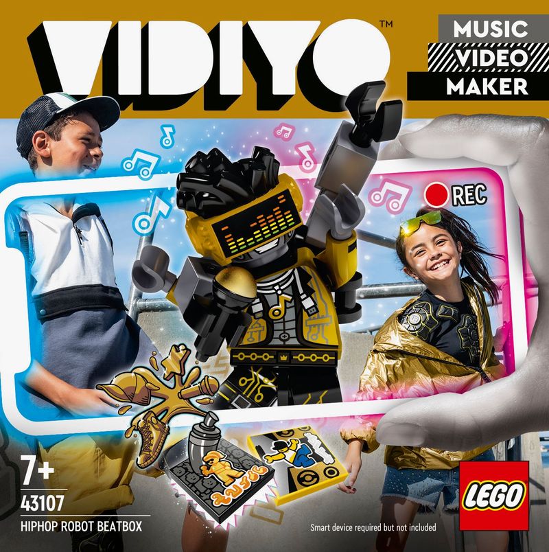 LEGO-VIDIYO-HipHop-Robot-BeatBox-Creatore-Video-Musicali-Giocattoli-per-Bambini-App-Realta--Aumentata-con-Minifigure-43107