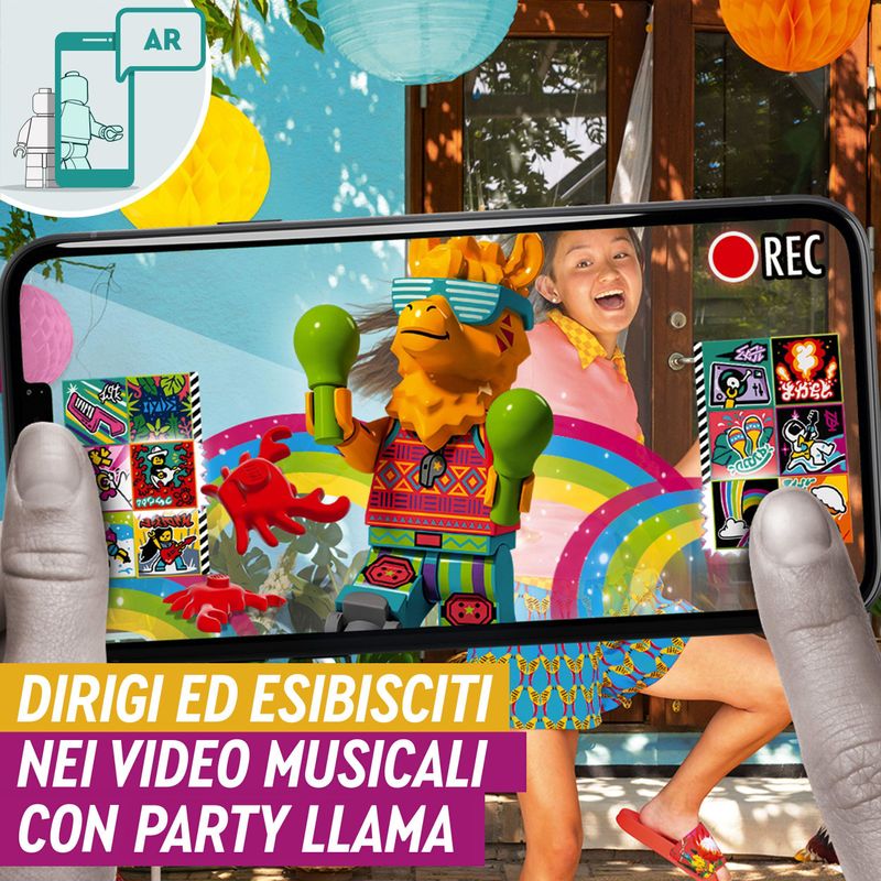 LEGO-VIDIYO-Party-Llama-BeatBox-Creatore-Video-Musicali-con-Lama-Giocattoli-per-Bambini-App-Realta--Aumentata-43105